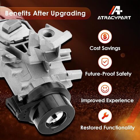 Ignition Switch Lock Cylinder Assembly with Remote Intelligent Key Shell, Compatible with Volkswagen VW 06-18 Jetta, 04-07 10-11 Golf, 07-11 EOS, 06-09 Rabbit, Replaces# 1K0905851B/1K0905851 in Saudi Arabia