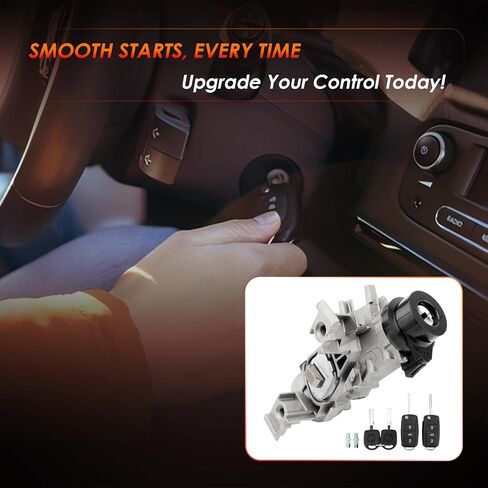 Ignition Switch Lock Cylinder Assembly with Remote Intelligent Key Shell, Compatible with Volkswagen VW 06-18 Jetta, 04-07 10-11 Golf, 07-11 EOS, 06-09 Rabbit, Replaces# 1K0905851B/1K0905851 in Saudi Arabia