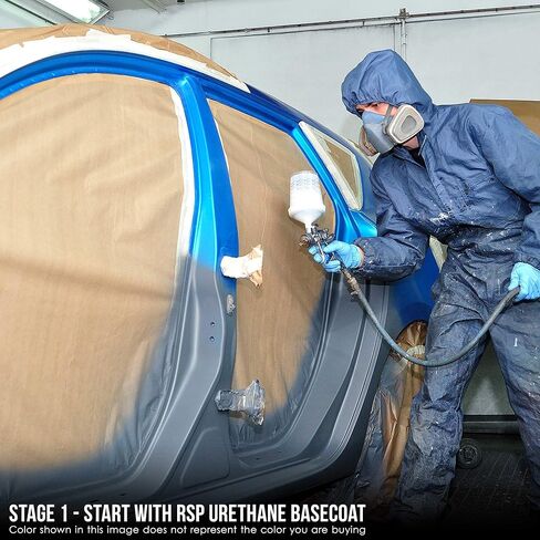 Restoration Shop - Jet Black Urethane Basecoat Auto Paint - Quart Paint Color Only - Professional High Gloss Automotive, Car, Truck Refinish Coating in Saudi Arabia