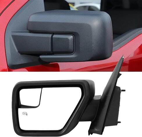 مرآة الباب الجانبي الأيسر 5 دبابيس لفورد F150 2021 2022 2023 2024 مع زجاج الطاقة الساخن وزجاج محدب استبدال ML3Z17683UA in Kuwait