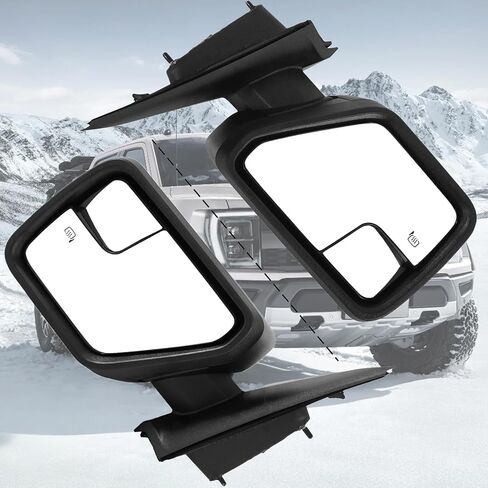 مرآة الباب الجانبي الأيسر 5 دبابيس لفورد F150 2021 2022 2023 2024 مع زجاج الطاقة الساخن وزجاج محدب استبدال ML3Z17683UA in Kuwait