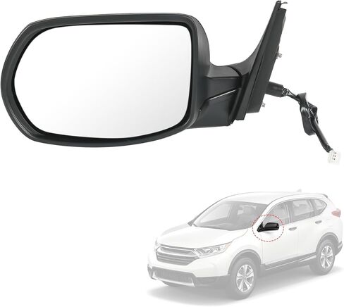 JDMSPEED Right Passenger Side View Mirror Compatible with 2017-2022 Honda CRV Manual Folding Power Glass Black Replace#76201TLCA21(3pin) in Kuwait