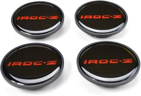 مجموعة من 4 1985-1987 IROC Z Z28 CENTER CENTER CAP 16INCH ELICEMENTS لـ Z28 (الفضة السوداء) in Kuwait