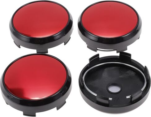 ACROPIX 4 Pcs Wheel Center Caps Hub Caps Rim Center Caps 2.42" 2.60" Wheel Caps Hubcap Center Covers Black with Blue Label Plastic 6 Clips Black in Saudi Arabia