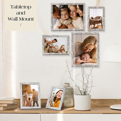 TWING 4x6 Collage Picture Frames, Family Photo Collage Frame Set of 4 for Wall Decor, Wall Hanging or Tabletop,Black in Saudi Arabia
