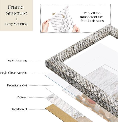 TWING 4x6 Collage Picture Frames, Family Photo Collage Frame Set of 4 for Wall Decor, Wall Hanging or Tabletop,Black in Saudi Arabia