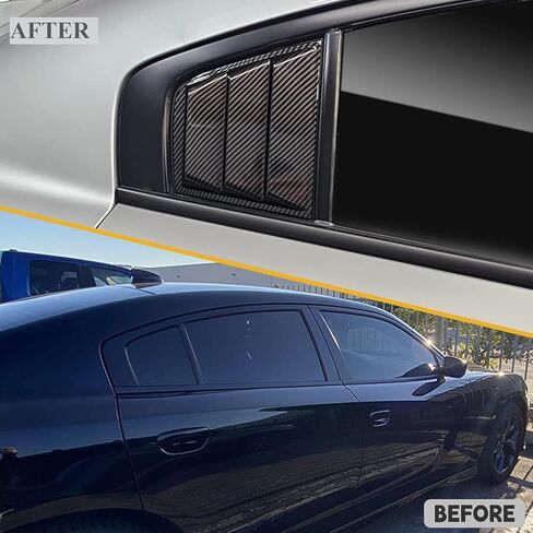 ل Dodge Charger 2011-2023 2024 ظلال النافذة الجانبية تغطية الستائر ، و Dodge Charger Window Supert ABS Black (2Pack) (أسود غير لامع) in Kuwait