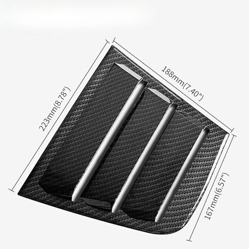 ل Dodge Charger 2011-2023 2024 ظلال النافذة الجانبية تغطية الستائر ، و Dodge Charger Window Supert ABS Black (2Pack) (أسود غير لامع) in Kuwait