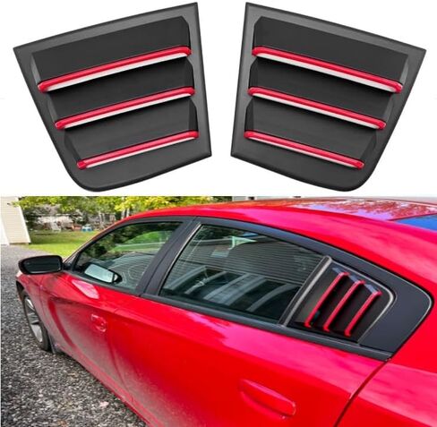 ل Dodge Charger 2011-2023 2024 ظلال النافذة الجانبية تغطية الستائر ، و Dodge Charger Window Supert ABS Black (2Pack) (أسود غير لامع) in Kuwait