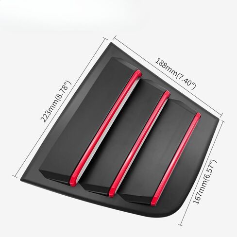 ل Dodge Charger 2011-2023 2024 ظلال النافذة الجانبية تغطية الستائر ، و Dodge Charger Window Supert ABS Black (2Pack) (أسود غير لامع) in Kuwait