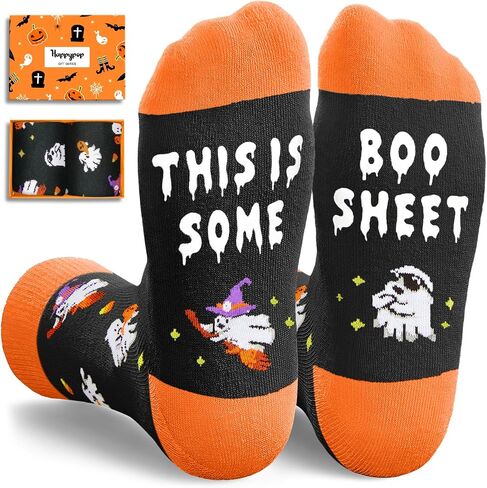 Ghost Gifts for Adult -Ghost Socks for Men Women Spooky Halloween Socks for Him or Her in Saudi Arabia