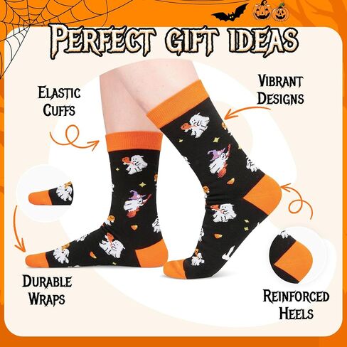 Ghost Gifts for Adult -Ghost Socks for Men Women Spooky Halloween Socks for Him or Her in Saudi Arabia