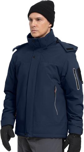 Men's Heated Jacket Winter Waterproof Ski Jacket Insulated Windproof Outdoor Heated Coat Mountain Windbreaker in Saudi Arabia