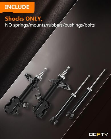 Front Shocks Struts for Nissan, OCPTY Shock Absorbers Suspension kit Fit for 2004 2005 2006 2007 2008 for Nissan for Maxima Automotive Replacement Shocks with 344450 71427 5600 in Saudi Arabia