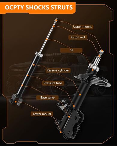 Front Shocks Struts for Nissan, OCPTY Shock Absorbers Suspension kit Fit for 2004 2005 2006 2007 2008 for Nissan for Maxima Automotive Replacement Shocks with 344450 71427 5600 in Saudi Arabia