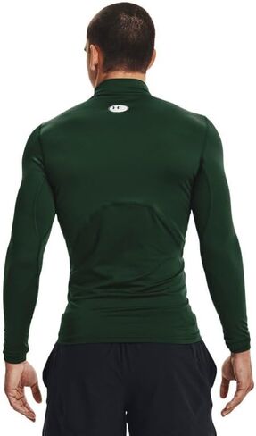 Under Armour Men's ColdGear Armour Fitted Mock, (002) Black / / White, Large in Saudi Arabia