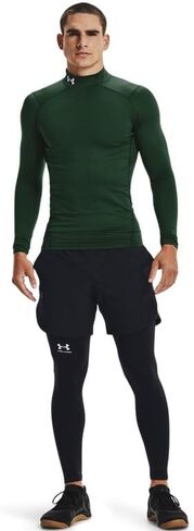 Under Armour Men's ColdGear Armour Fitted Mock, (002) Black / / White, Large in Saudi Arabia