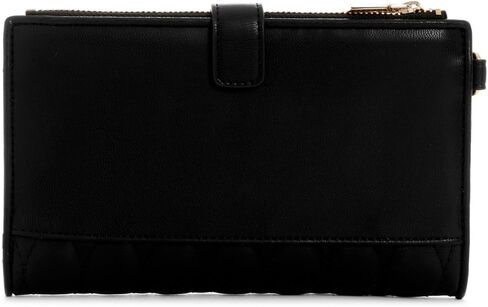 GUESS Valla Double Zip Organizer Wallet, Black in Saudi Arabia