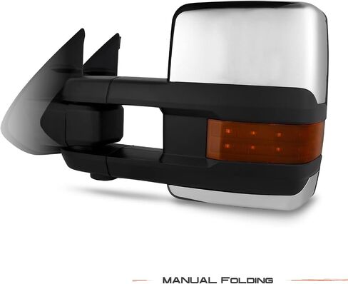 AKKON -Fit 2016-2023 Toyota Tacoma [LED Turn Signal] Power Glass Heated Extendable Towing Chrome Mirror Pair Puddle Lamp in Saudi Arabia