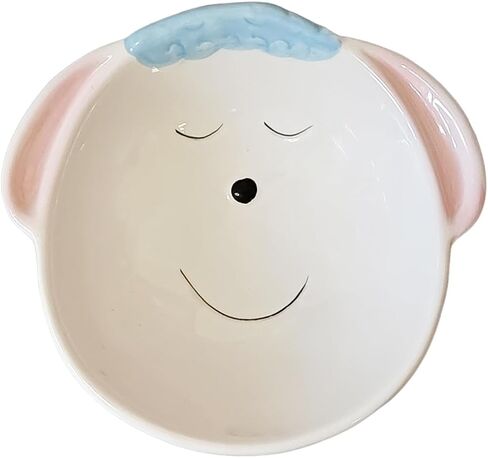 Cute Ceramic Raised Cat Bowls Elevated Design, 15° Tilted FeederProtect Cat's Spine Anti Vomiting Blow for Flat Faced Cats, Kitten Small Dogs,Raise Tilted Cat Food Bowld Pet Dishes(Blue) in Saudi Arabia