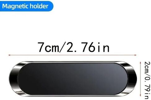 Ultra-Strong Magnetic Dashboard Phone Mount-Universal Adhesive Car Holder for All Smartphones 4-7" with 360°Rotation & Non-Slip Base,Black. in Saudi Arabia