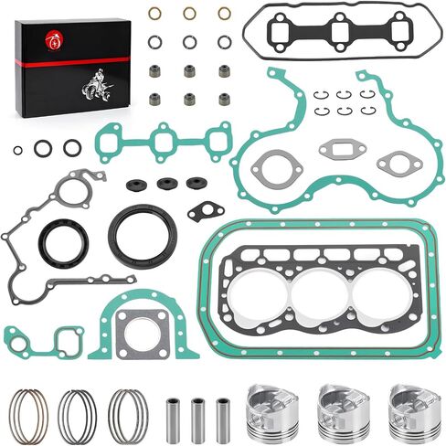Engine Complete Rebuild Kit Gaskets Seals w/STD Piston Kit for Kawasaki Mule 2510 3010 4010 Diesel KAF950 2000-2013 in Saudi Arabia