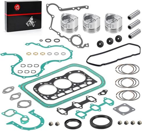 Engine Complete Rebuild Kit Gaskets Seals w/STD Piston Kit for Kawasaki Mule 2510 3010 4010 Diesel KAF950 2000-2013 in Saudi Arabia