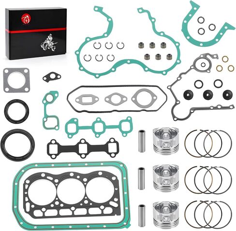 Engine Complete Rebuild Kit Gaskets Seals w/STD Piston Kit for Kawasaki Mule 2510 3010 4010 Diesel KAF950 2000-2013 in Saudi Arabia