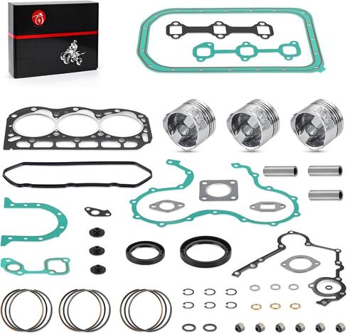 Engine Complete Rebuild Kit Gaskets Seals w/STD Piston Kit for Kawasaki Mule 2510 3010 4010 Diesel KAF950 2000-2013 in Saudi Arabia