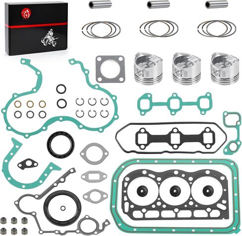 Engine Complete Rebuild Kit Gaskets Seals w/STD Piston Kit for Kawasaki Mule 2510 3010 4010 Diesel KAF950 2000-2013 in Saudi Arabia