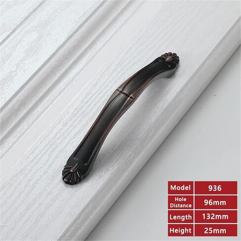 Zinc Black Bronze Handles Cupboard Door Pulls Furniture Handle Drawer Knobs Hardware 1Pcs(936-96mm) in Saudi Arabia