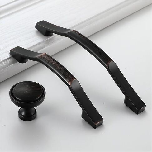 Zinc Black Bronze Handles Cupboard Door Pulls Furniture Handle Drawer Knobs Hardware 1Pcs(936-96mm) in Saudi Arabia