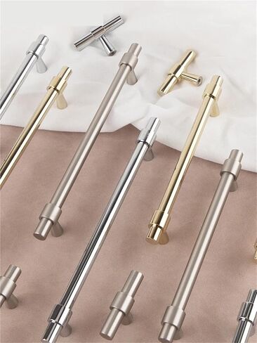 Solid Brass Long Pull Furniture Hardware Kitchen Cabinets Brushed Nickel Handles 1Pcs(8873-224-Nickel) in Saudi Arabia