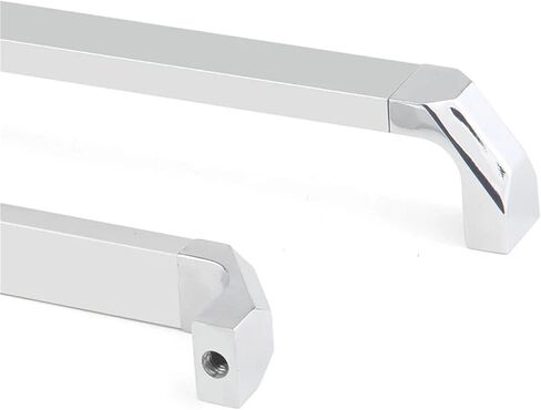 Silver Chrome Handles Kitchen Cabinet Storage Dressers Wardrobe 96 128mm Aluminum Alloy Pull 1Pcs(128 MM) in Saudi Arabia