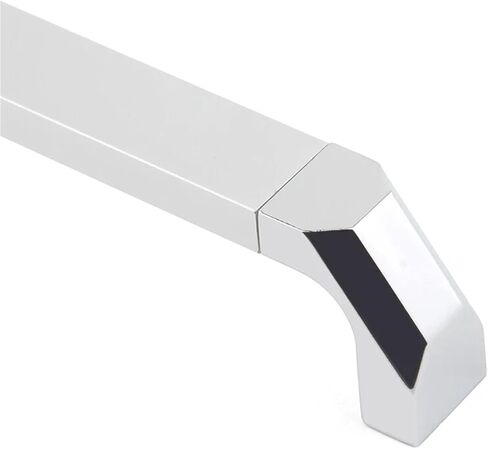 Silver Chrome Handles Kitchen Cabinet Storage Dressers Wardrobe 96 128mm Aluminum Alloy Pull 1Pcs(128 MM) in Saudi Arabia