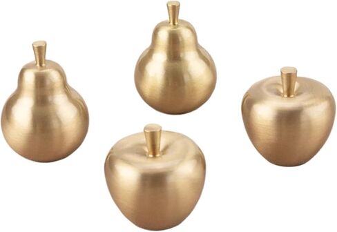Pull Handle Solid Brass Furniture Hardware Kitchen Cabinet Gold Pear for Children's Room 1Pcs in Saudi Arabia