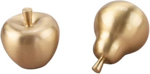 Pull Handle Solid Brass Furniture Hardware Kitchen Cabinet Gold Pear for Children's Room 1Pcs in Saudi Arabia