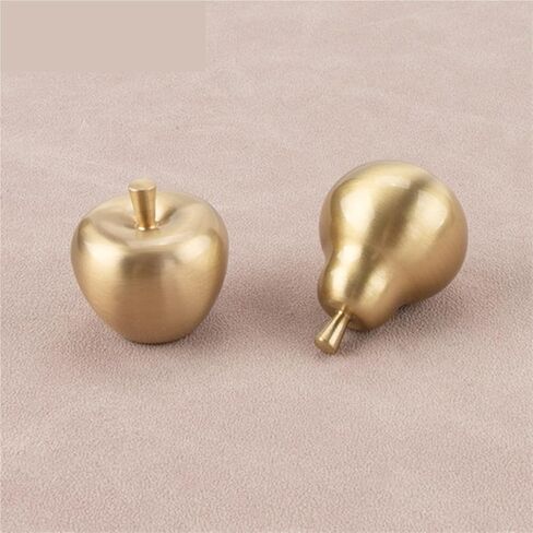 Pull Handle Solid Brass Furniture Hardware Kitchen Cabinet Gold Pear for Children's Room 1Pcs in Saudi Arabia