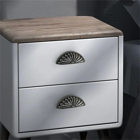 Shell Half Circle Kitchen Artage Murer Handle Cabinet Bronze Dresser Door 1PCS (O) in Saudi Arabia