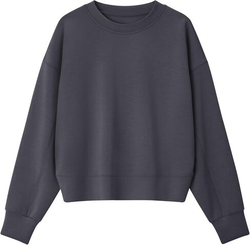 G4free Smoofit Modal Soft Women's Sweatshirts Long Sleeve Crewneck Pullover فضفاضة قمم in Saudi Arabia