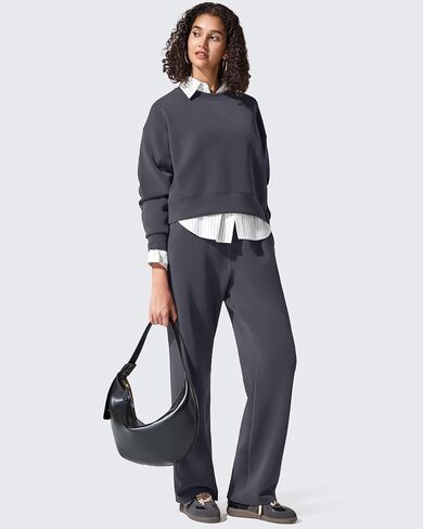 G4free Smoofit Modal Soft Women's Sweatshirts Long Sleeve Crewneck Pullover فضفاضة قمم in Saudi Arabia