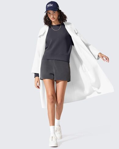 G4free Smoofit Modal Soft Women's Sweatshirts Long Sleeve Crewneck Pullover فضفاضة قمم in Saudi Arabia