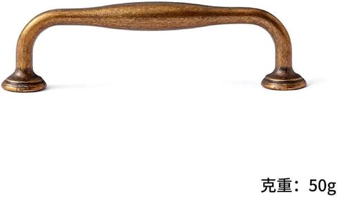 Retro Copper Antique Cabinet Drawers Handles Furniture Wardrobe Door Pulls Vintage Home 1Pcs(2-Single hoel) in Saudi Arabia