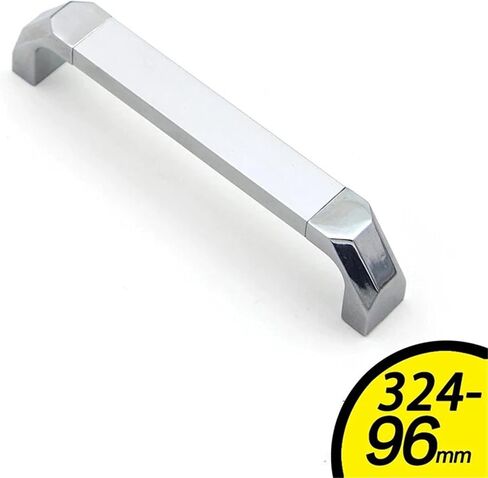 Silver Chrome Handles Kitchen Cabinet Storage Dressers Wardrobe 96 128mm Aluminum Alloy Pull 1Pcs(128 MM) in Saudi Arabia