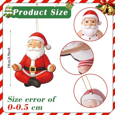 36 Pcs Beach Style Christmas Tree Wood Ornaments Decorations Santa Palm Tree Santa on Reindeer Floats Snowman Elk Surfboard Sand Beach Hanging Ornaments for Xmas Tree Decor in Saudi Arabia