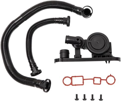 06F129101P PCV Crankcase Vent Valve Breather Hose Gaskets Kit Compatible with 2006-2015 A3 A4 Quattro TT Quattro Eos GTI Jetta Passat Rabbit 2.0L 2.5L L4 L5 in Saudi Arabia