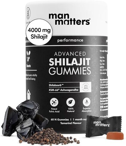 4000 mg Pure Shilajit Gummies | 75%+ Fulvic Acid & 85+ Trace Minerals | Sugar-Free, Vegan, Non-GMO | KSM-66 Ashwagandha | 3.5X Bioavailability | 60 Gummies, 30-Day Supply | Lab Tested in Saudi Arabia