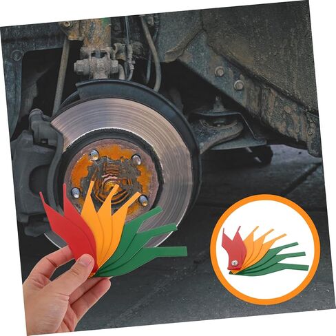 Luxshiny 1Set Brake Gauge Tool Set Precision Tire Depth and Brake Lining Thickness Measurement Durable Steel Construction for Compatibility Lightweight and Portable Automotive in Kuwait