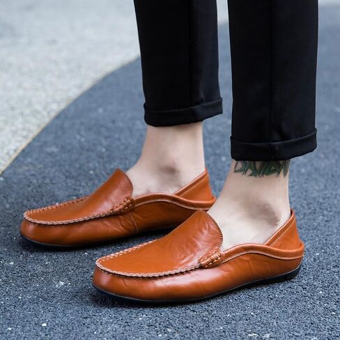 Men's Large-Sized Comfortable and Lightweight Shoes - Soft and Skin-Friendly Upper, Anti-Slip and wear-Resistant Sole, Suitable for All Seasons, for Office use. in Saudi Arabia