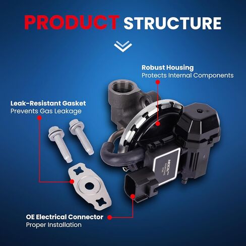 MOCA EGR Valve EGV1042 Compatible with 2003-2011 for Ford Crown Victoria 4.6L, 2003-2011 for Lincoln Town Car 4.6L, 2003-2011 for Mercury Grand Marquis 4.6L 281Cu. In. V8 in Saudi Arabia